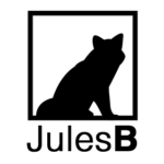 Logo Jules B. Renard regardant vers l'horizon dans un cadre noir.